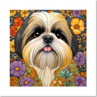 Shih Tzu Dog Lover Design Cute Puppy Posters and Art